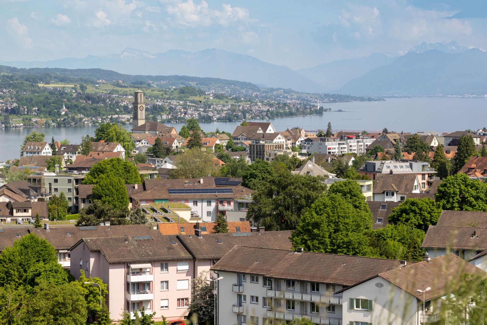 Familie spielt im Freien